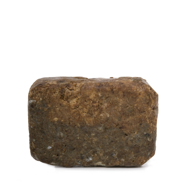 A brown-colored bar of soap.